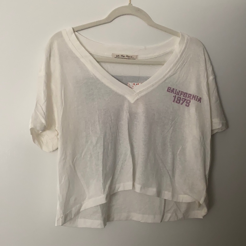 New with tags free people cropped tee